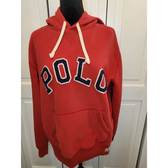 Polo Ralph Lauren Other - Vintage Red/Blue Y2K Ralph Lauren Polo Hoodie Patch Letters M Preppy Retro y2K